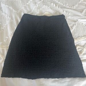 Princess Polly Black Textured Mini Skirt